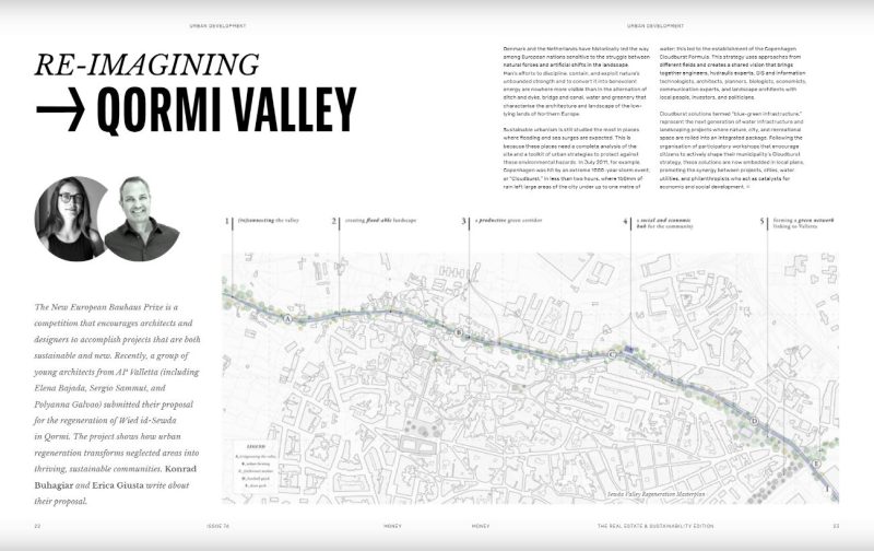 Money Magazine - Qormi valley article by Konrad Buhagiar and Erica Giusta